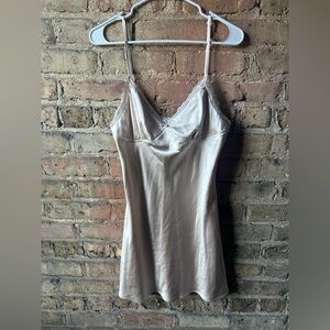 All in Favor Cream Slip Dress